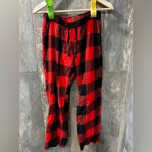 Old Navy Red and Black Plaid Pajama Pants
